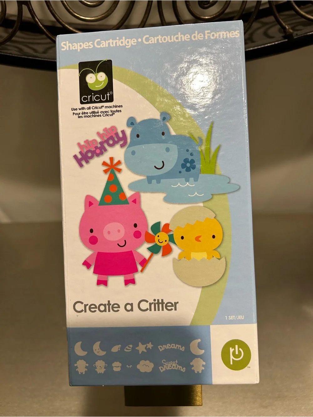 Cricut Create a Critter Shapes Cartridge - Pink, Blue, Yellow